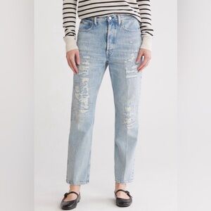 Polo Ralph Lauren rigid distressed straight leg jeans